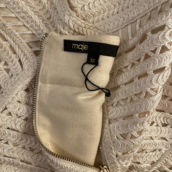 Maje Jazzon Creme skirt - Picture 4 of 5